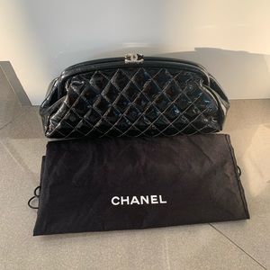 Chanel Patent Leather Timeless Clutch